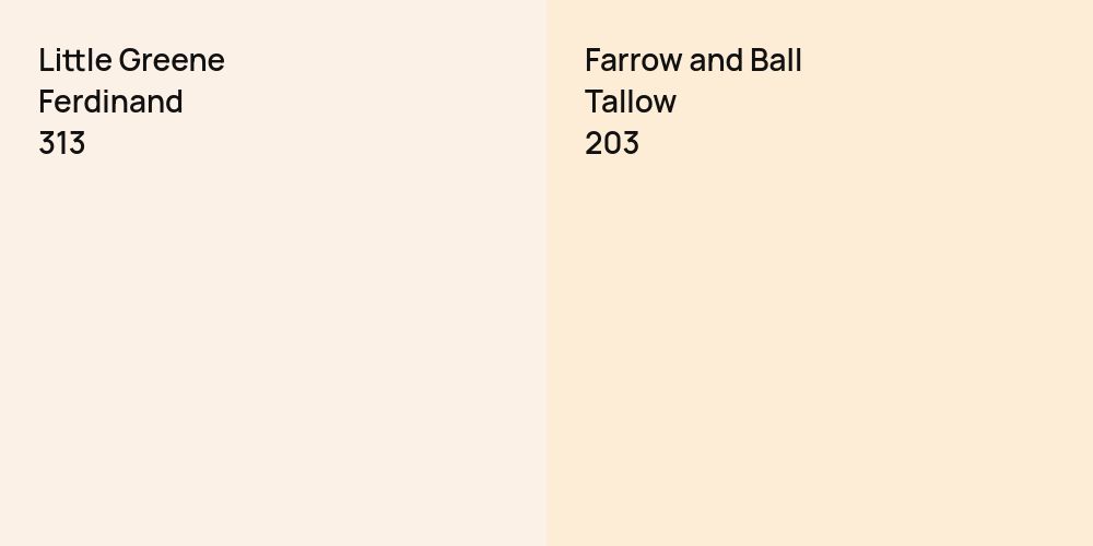 Little Greene Ferdinand vs. Farrow and Ball Tallow