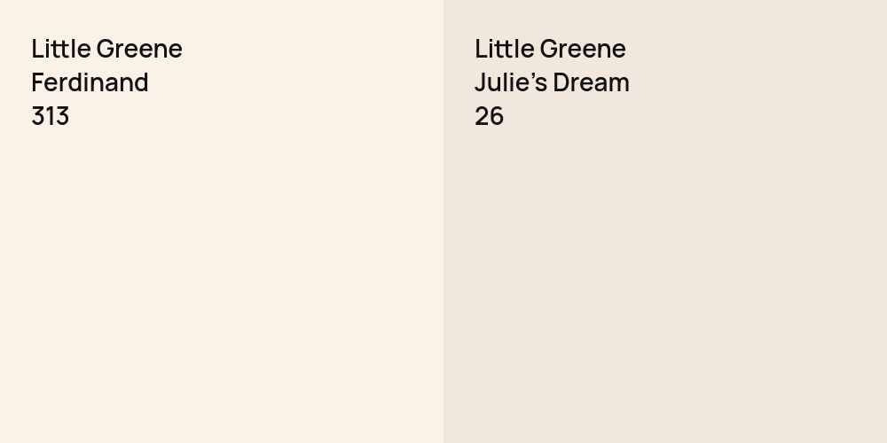 Little Greene Ferdinand vs. Little Greene Julie's Dream