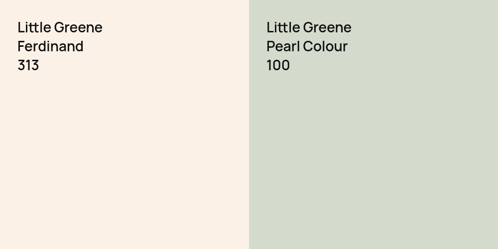 Little Greene Ferdinand vs. Little Greene Pearl Colour