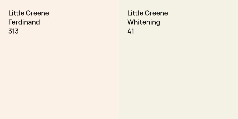 Little Greene Ferdinand vs. Little Greene Whitening