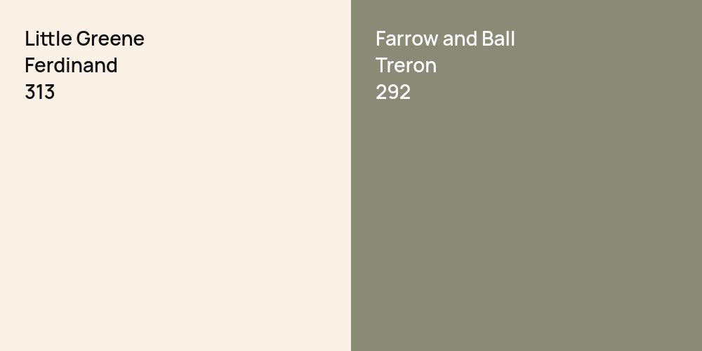 Little Greene Ferdinand vs. Farrow and Ball Treron