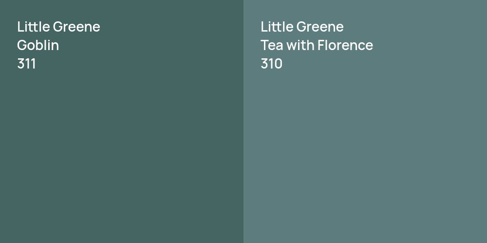 Little Greene Goblin vs. Little Greene Tea with Florence