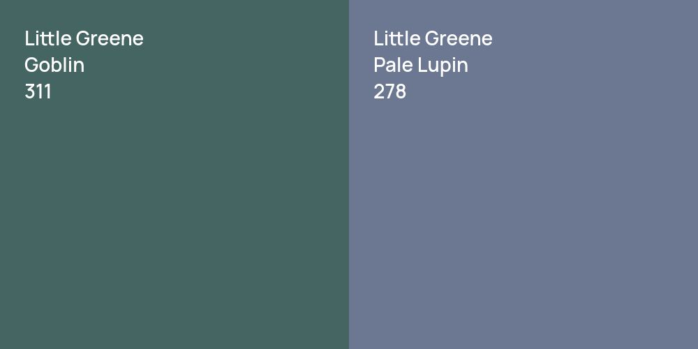 Little Greene Goblin vs. Little Greene Pale Lupin