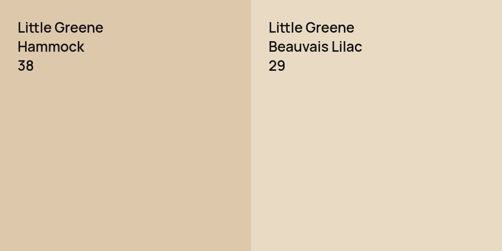 Little Greene Hammock vs. Little Greene Beauvais Lilac