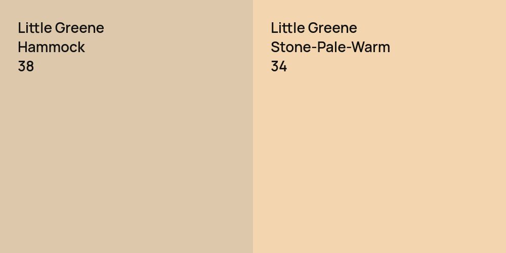 Little Greene Hammock vs. Little Greene Stone-Pale-Warm