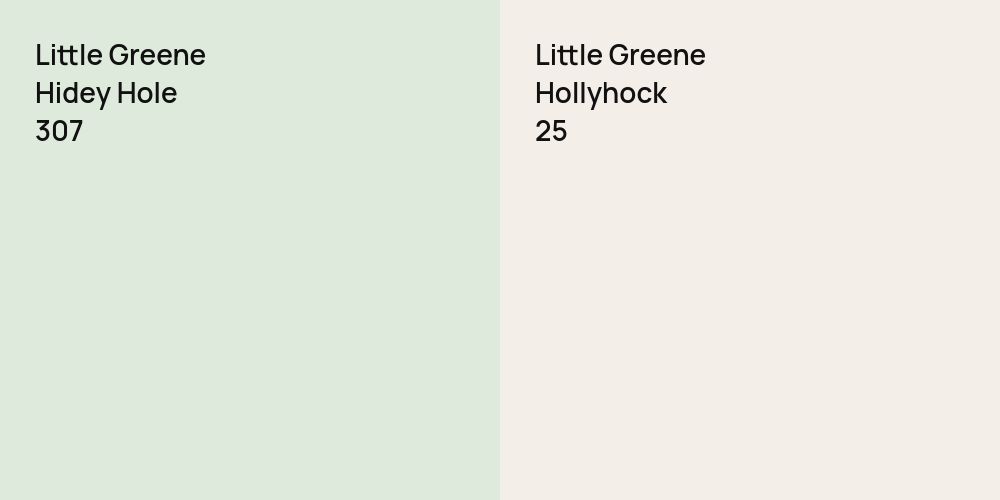 Little Greene Hidey Hole vs. Little Greene Hollyhock