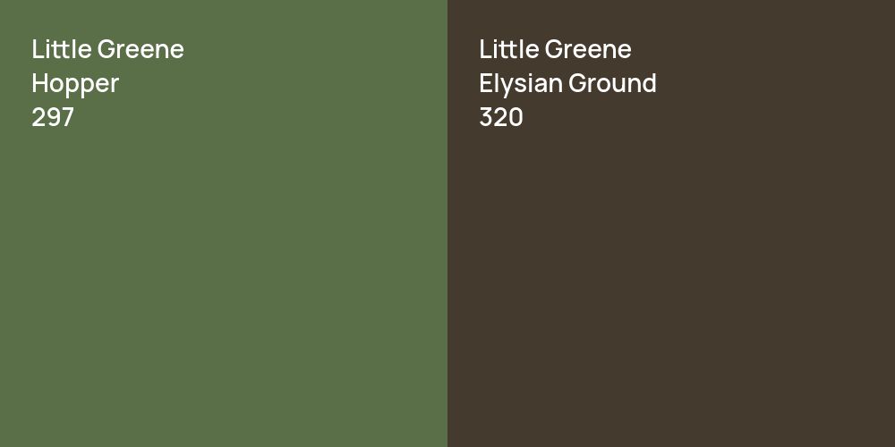 Little Greene Hopper vs. Little Greene Elysian Ground