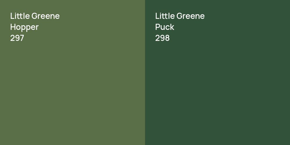 Little Greene Hopper vs. Little Greene Puck