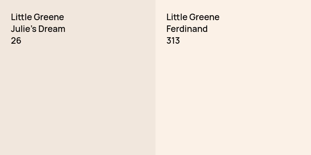 Little Greene Julie's Dream vs. Little Greene Ferdinand