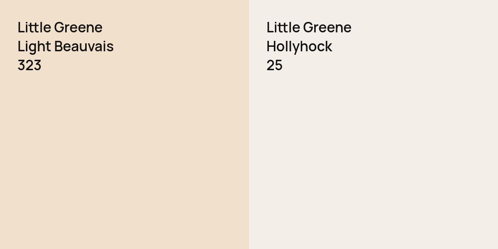 Little Greene Light Beauvais vs. Little Greene Hollyhock