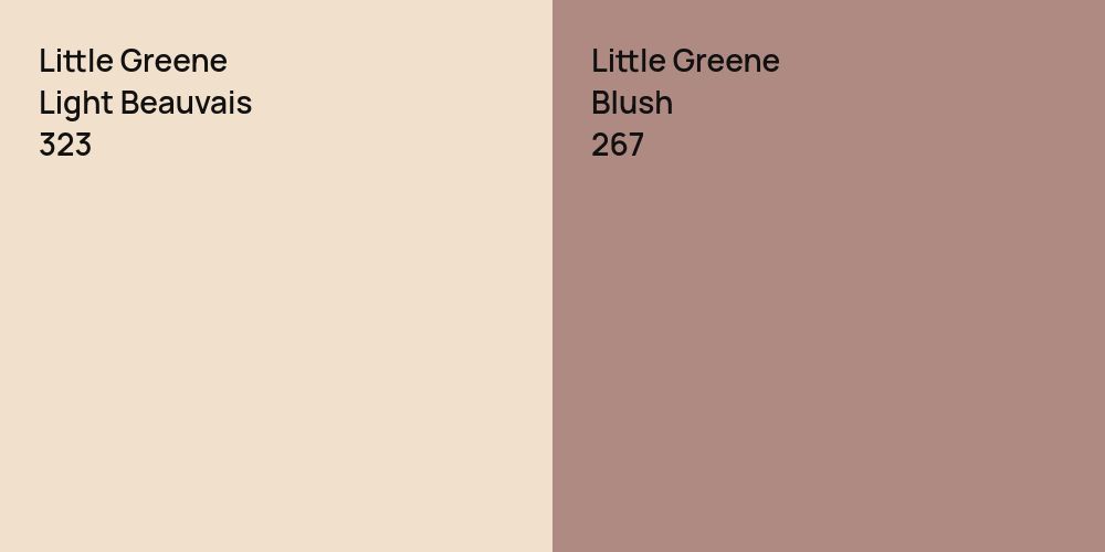 Little Greene Light Beauvais vs. Little Greene Blush