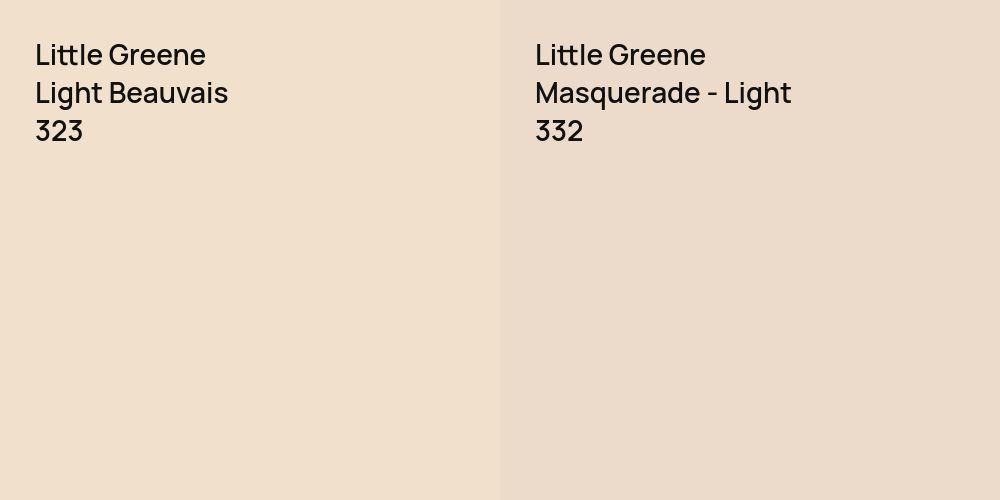 Little Greene Light Beauvais vs. Little Greene Masquerade - Light