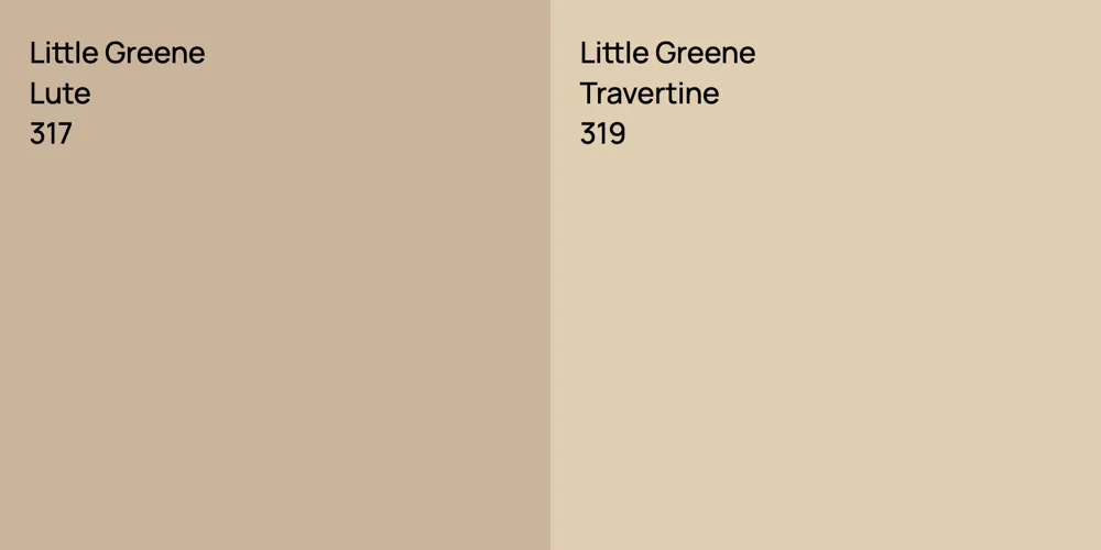 Little Greene Lute vs. Little Greene Travertine