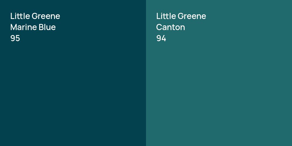 Little Greene Marine Blue vs. Little Greene Canton