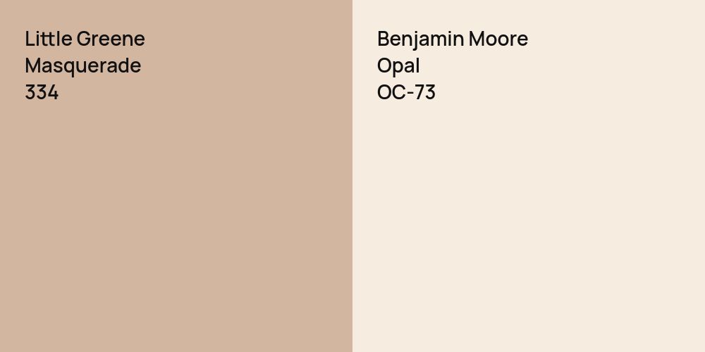 Little Greene Masquerade vs. Benjamin Moore Opal