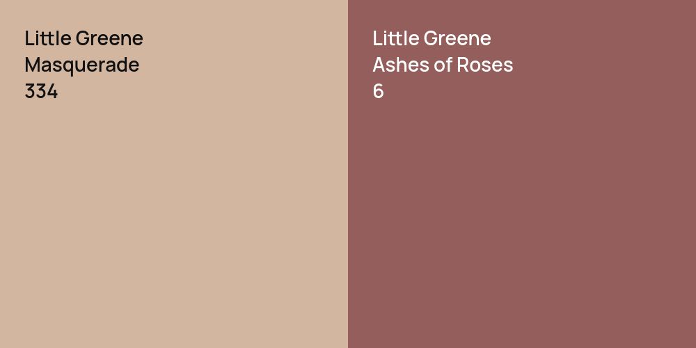 Little Greene Masquerade vs. Little Greene Ashes of Roses