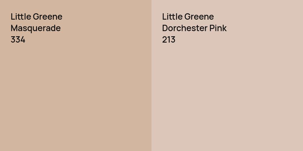 Little Greene Masquerade vs. Little Greene Dorchester Pink