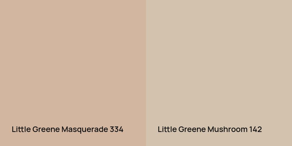 Little Greene Masquerade vs. Little Greene Mushroom