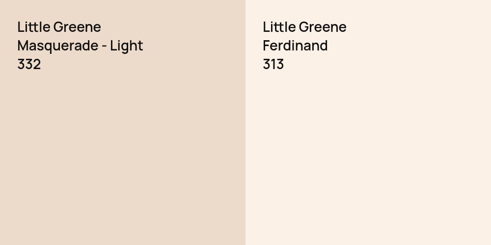 Little Greene Masquerade - Light vs. Little Greene Ferdinand