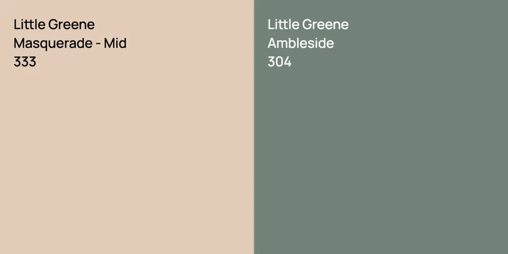 Little Greene Masquerade - Mid vs. Little Greene Ambleside