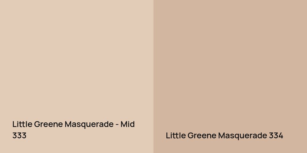 Little Greene Masquerade - Mid vs. Little Greene Masquerade