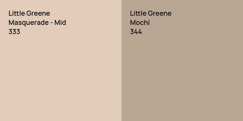 Little Greene Masquerade - Mid vs. Little Greene Mochi