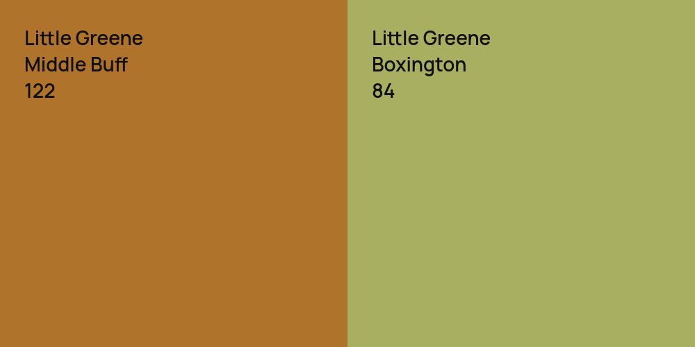 Little Greene Middle Buff vs. Little Greene Boxington