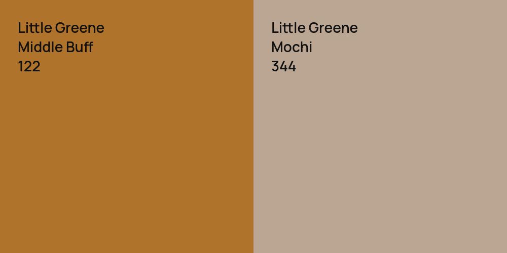 Little Greene Middle Buff vs. Little Greene Mochi