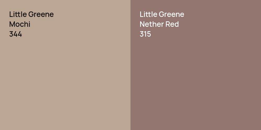 Little Greene Mochi vs. Little Greene Nether Red