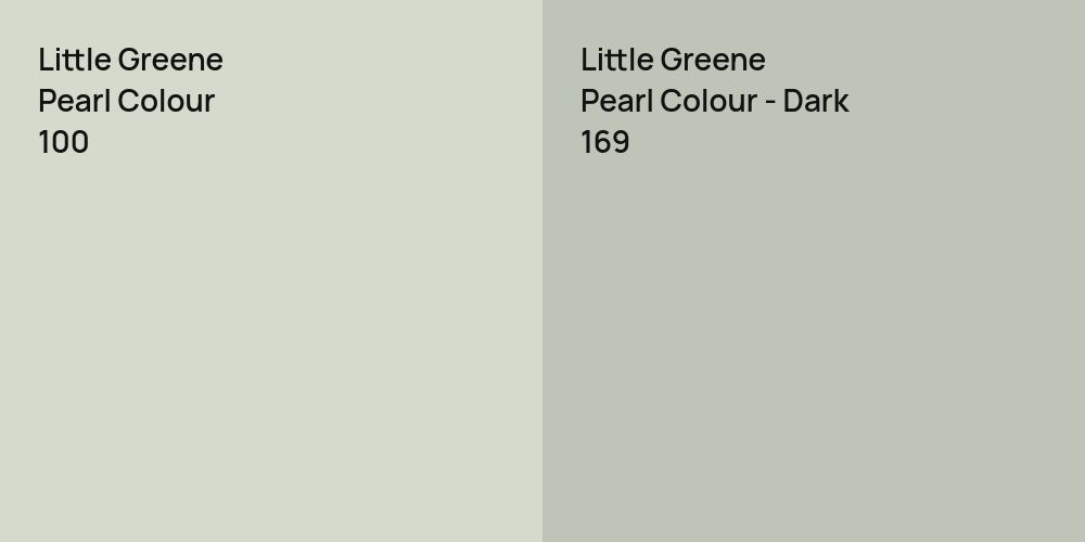 Little Greene Pearl Colour vs. Little Greene Pearl Colour - Dark