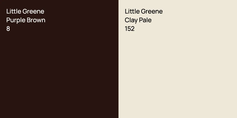 Little Greene Purple Brown vs. Little Greene Clay Pale