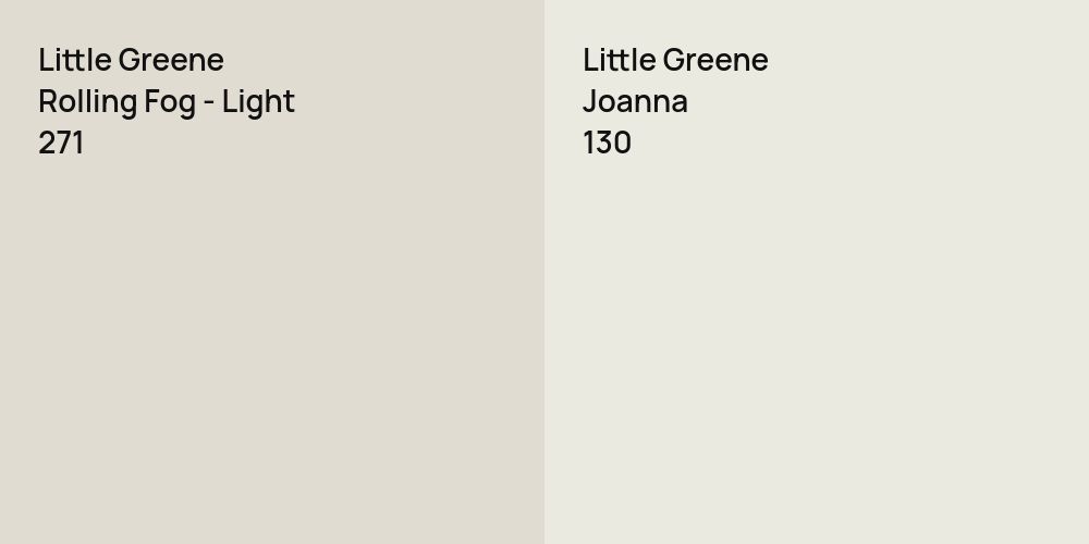 Little Greene Rolling Fog - Light vs. Little Greene Joanna