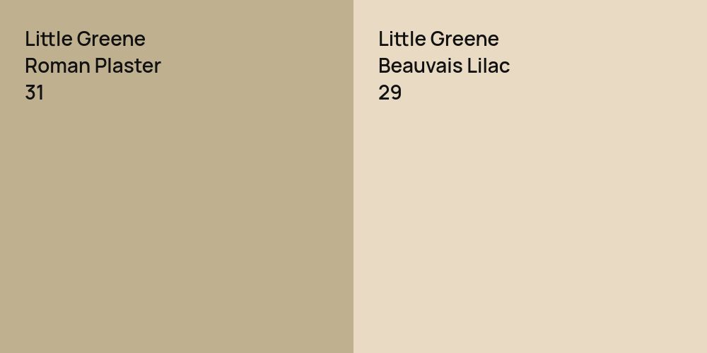 Little Greene Roman Plaster vs. Little Greene Beauvais Lilac