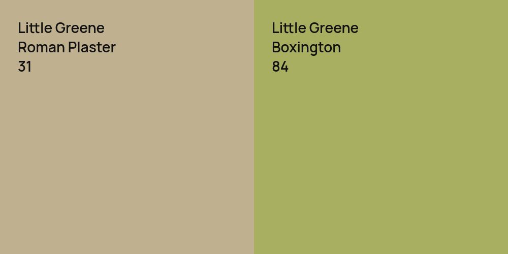 Little Greene Roman Plaster vs. Little Greene Boxington