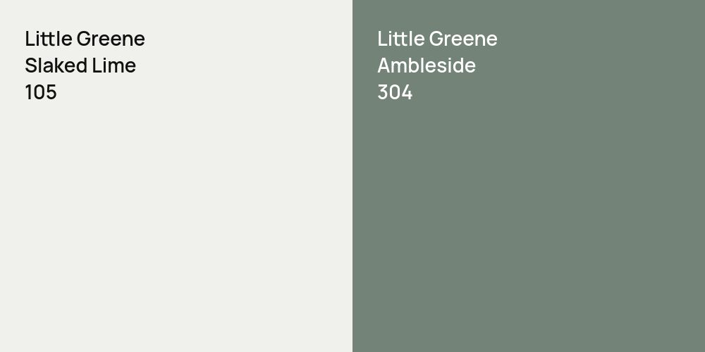 Little Greene Slaked Lime vs. Little Greene Ambleside