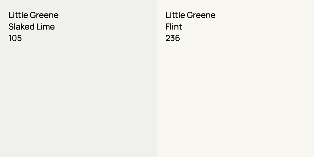 Little Greene Slaked Lime vs. Little Greene Flint