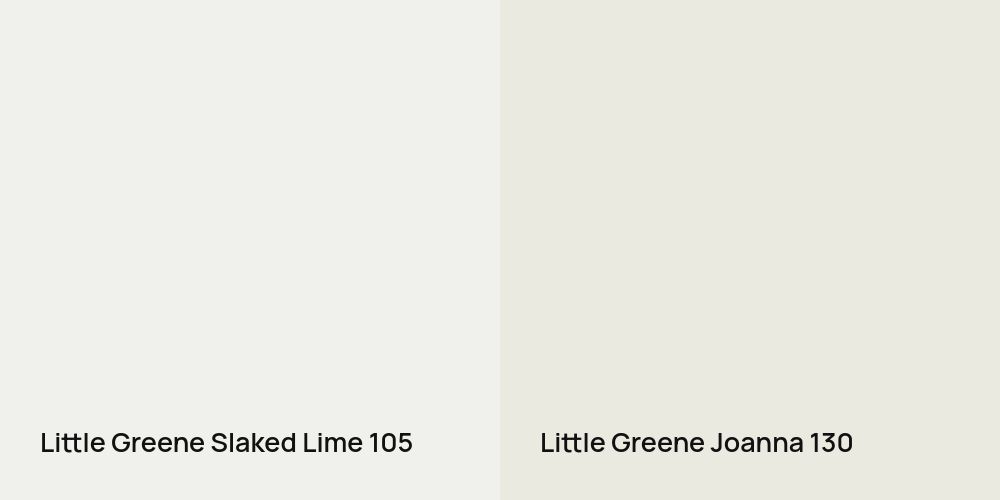 Little Greene Slaked Lime vs. Little Greene Joanna