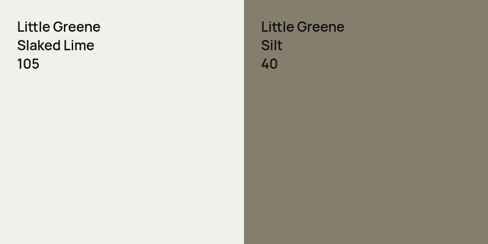 Little Greene Slaked Lime vs. Little Greene Silt