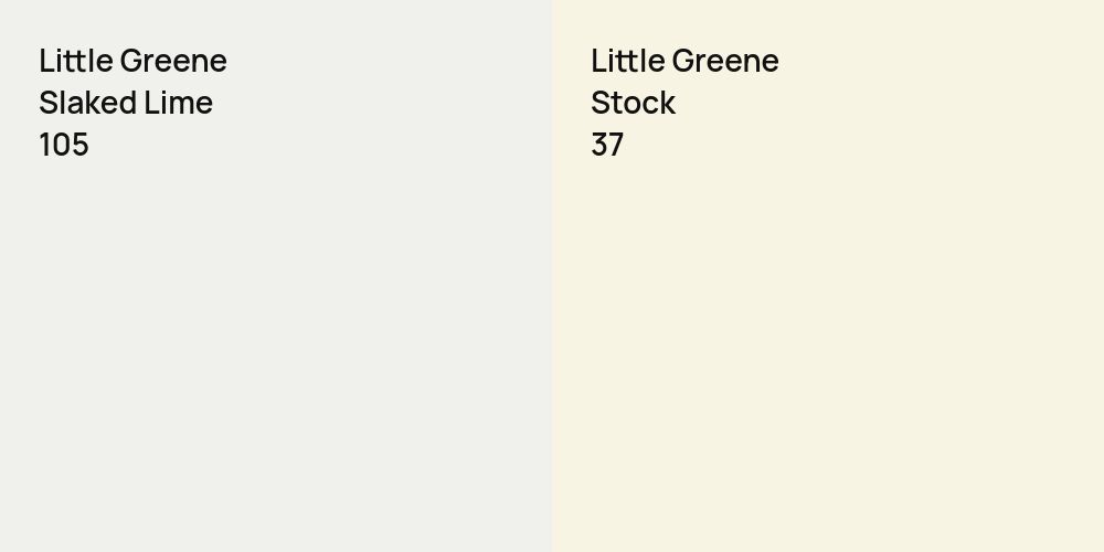 Little Greene Slaked Lime vs. Little Greene Stock