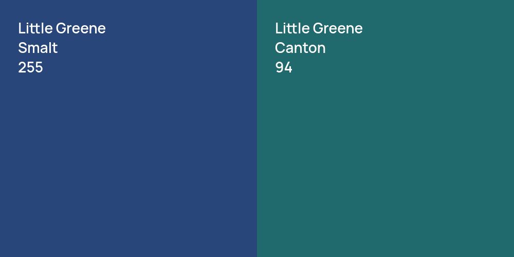 Little Greene Smalt vs. Little Greene Canton