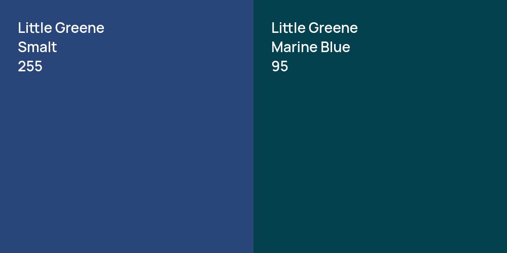 Little Greene Smalt vs. Little Greene Marine Blue