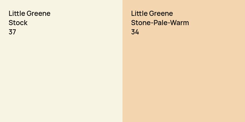 Little Greene Stock vs. Little Greene Stone-Pale-Warm