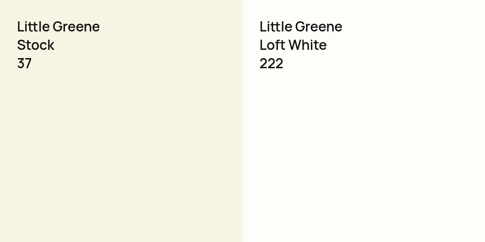 Little Greene Stock vs. Little Greene Loft White