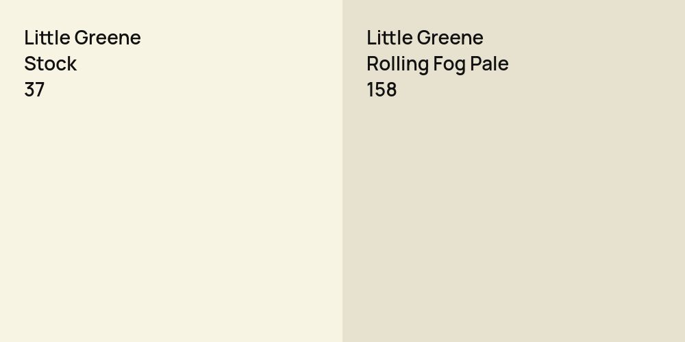 Little Greene Stock vs. Little Greene Rolling Fog Pale