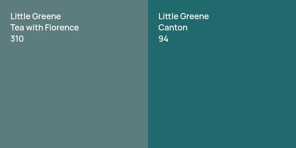 Little Greene Tea with Florence vs. Little Greene Canton