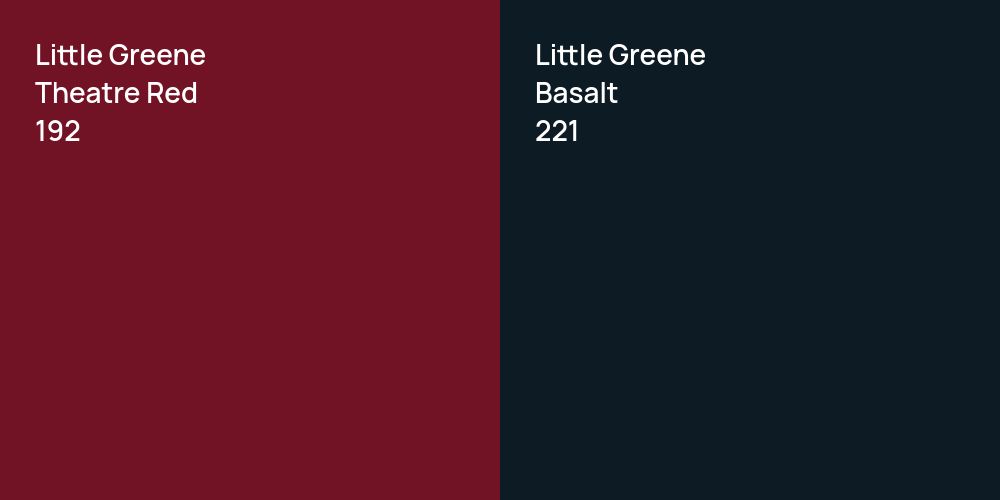 Little Greene Theatre Red vs. Little Greene Basalt