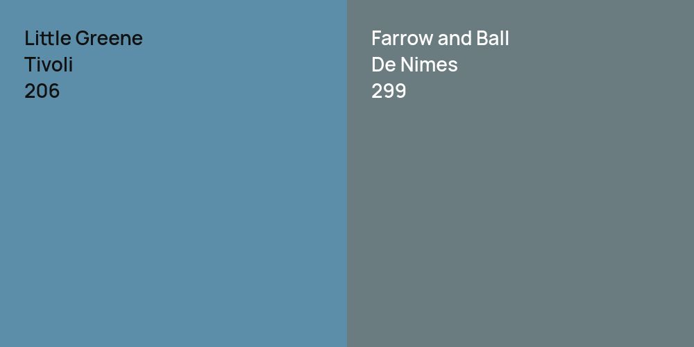 Little Greene Tivoli vs. Farrow and Ball De Nimes