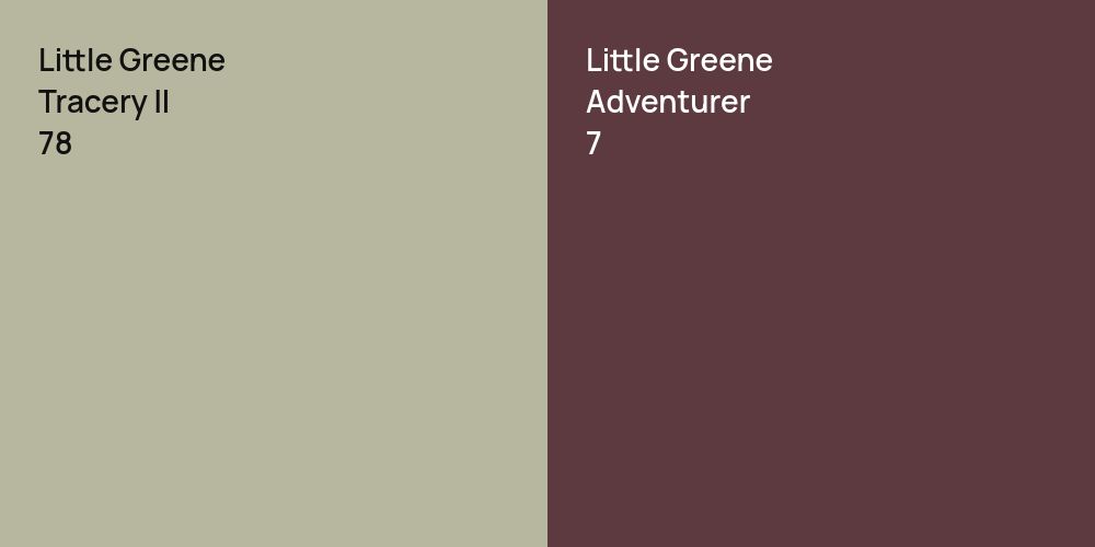 Little Greene Tracery II vs. Little Greene Adventurer