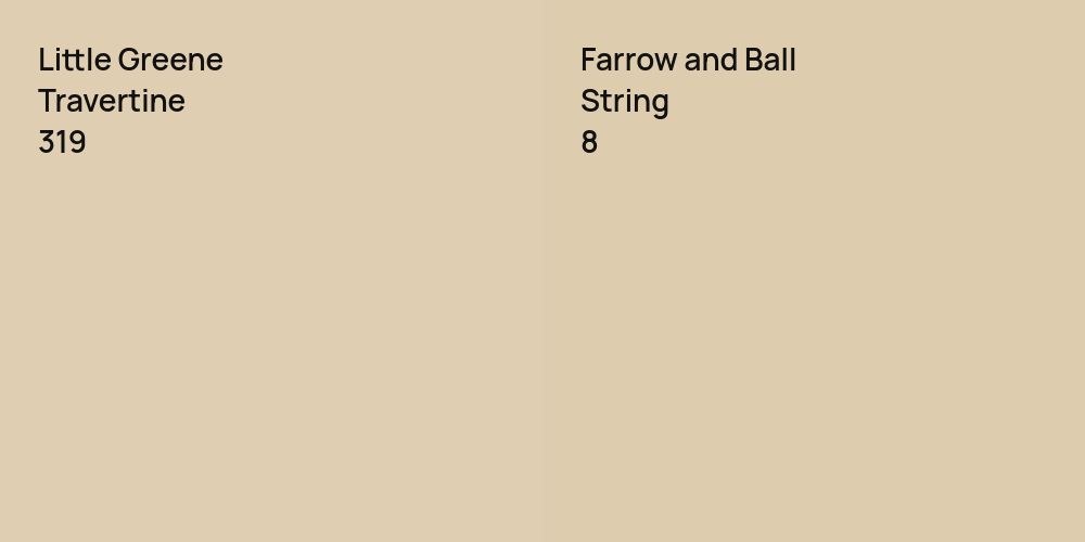 Little Greene Travertine vs. Farrow and Ball String