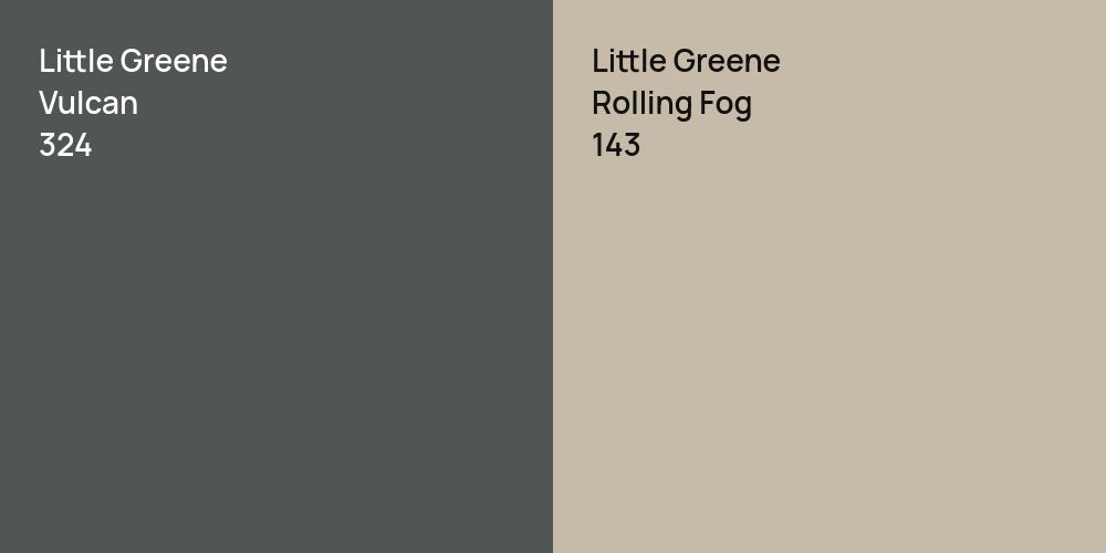 Little Greene Vulcan vs. Little Greene Rolling Fog